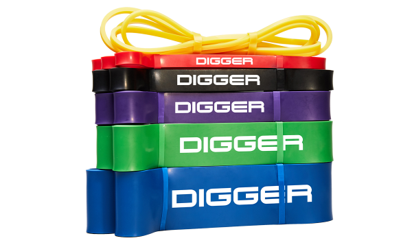 Эспандер ленточный жёлтый 6,4мм нагрузка 5-15lb (2,27-6,8кг) Hasttings Digger HD31D1-Yellow