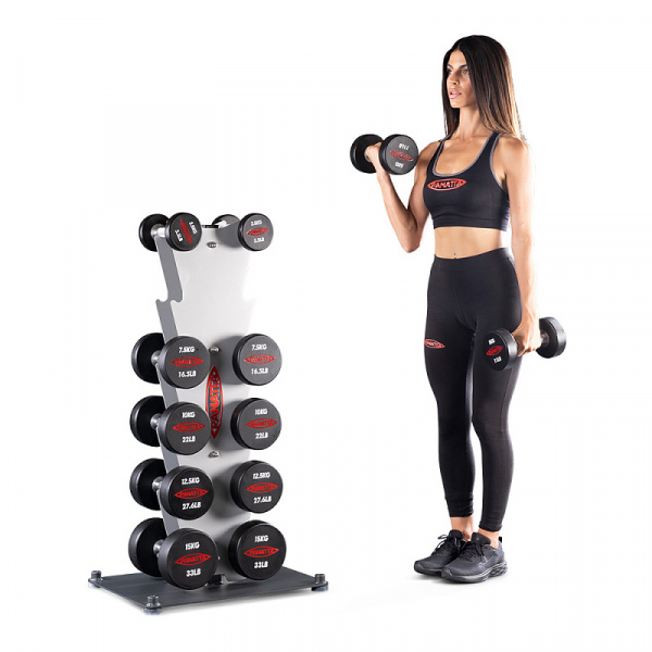 Вертикальная стойка для 6 пар гантелей Panatta 1AB310