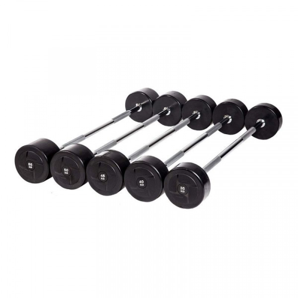 Набор прямых штанг (5 шт, 35-55 кг, шаг 5 кг) PROFI-FIT