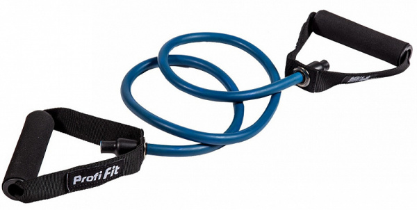Эспандер трубчатый Profi-Fit, голубой, сопротивление 10 кг