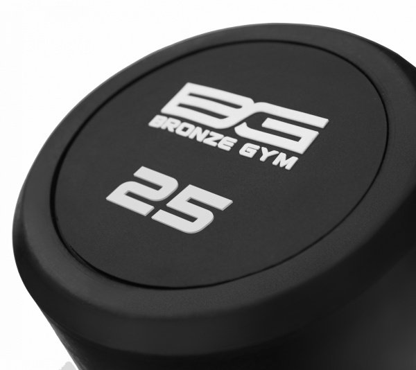 Штанга обрезиненная прямая Bronze Gym 25 кг BG-PA-BB-S25